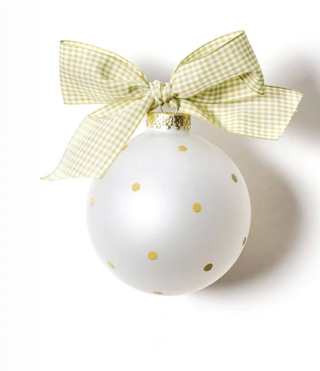 Boy Silhouette Glass Ornament