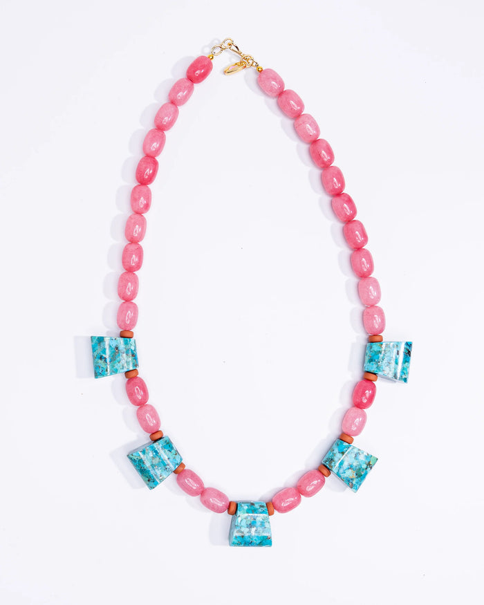 Turquoise Trapezoid Necklace