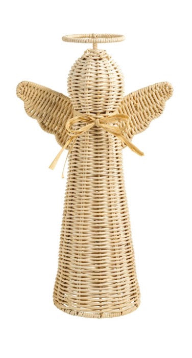 Large Rattan Angel