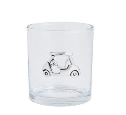 Golf Cart Double Old Fashioned Glass