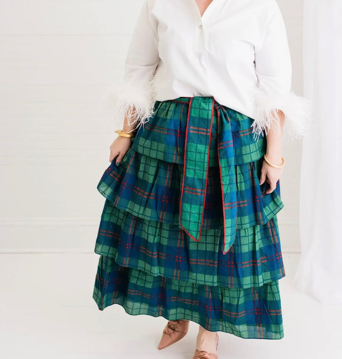 Estate Tartan Maxi Skirt