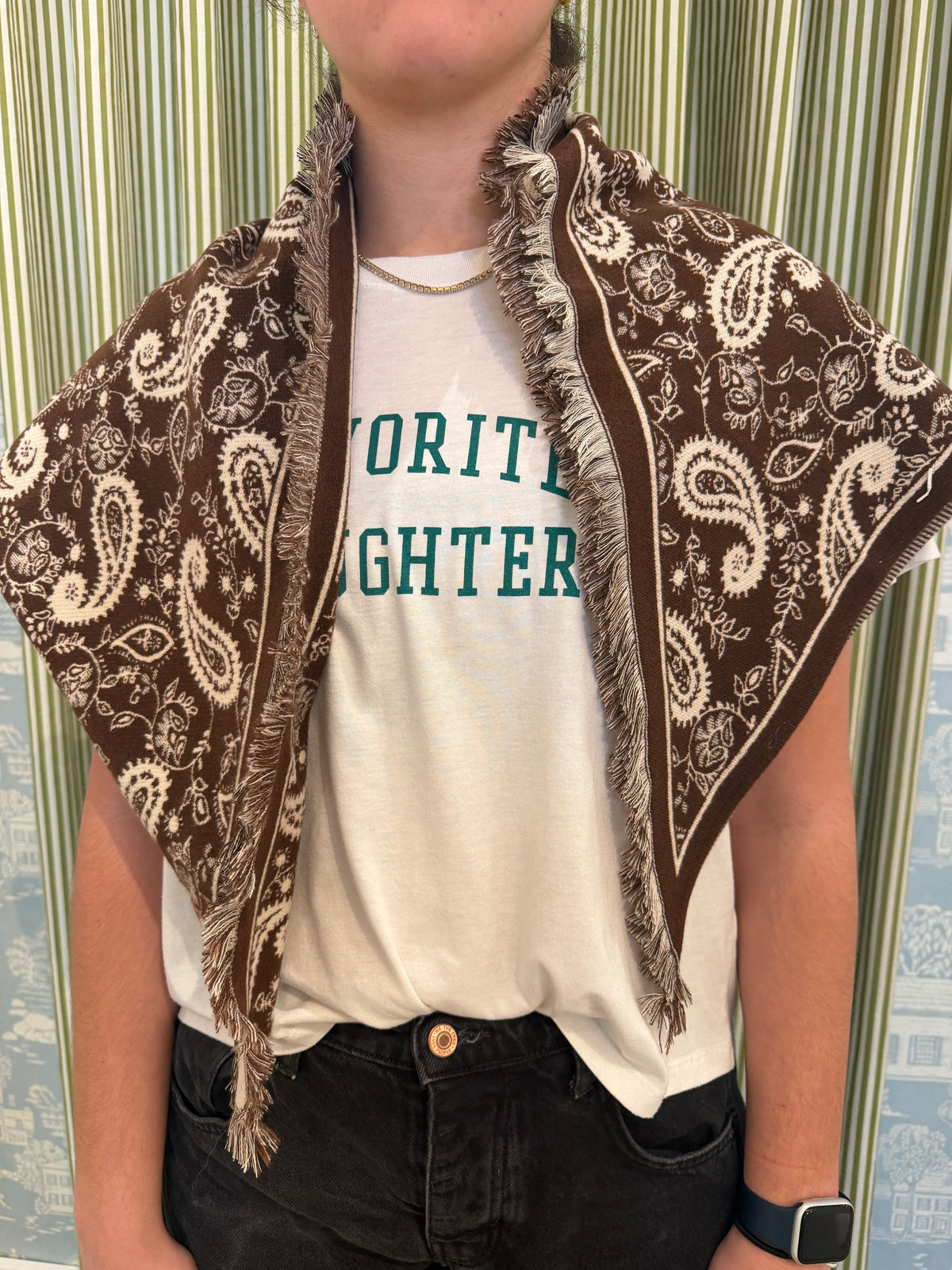 Brown Bandana Wrap