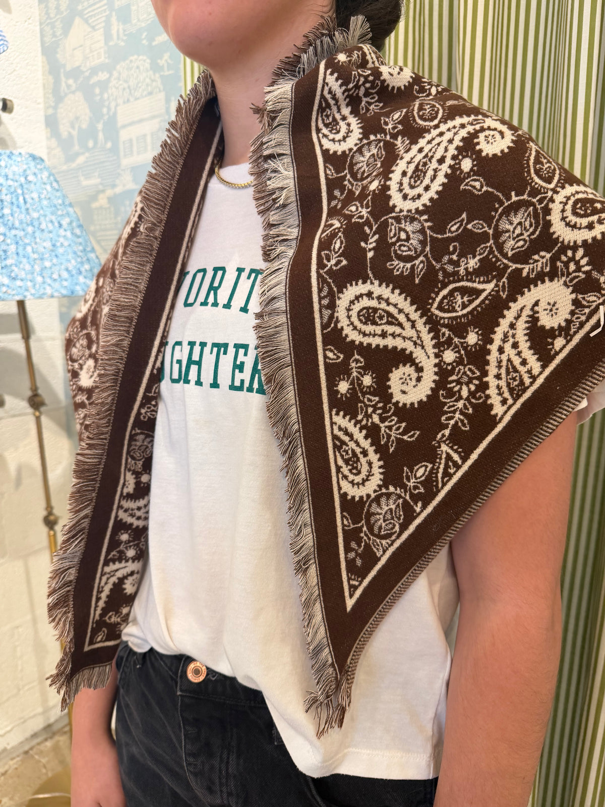 Brown Bandana Wrap