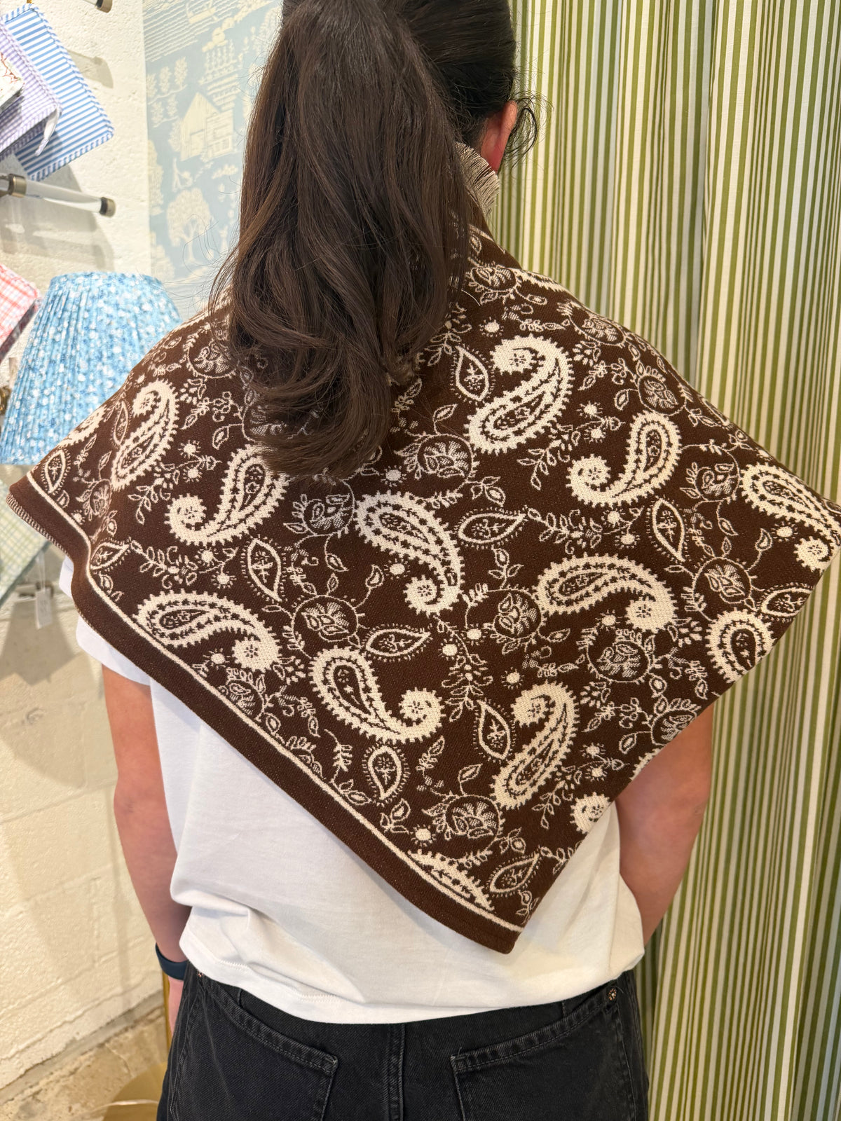 Brown Bandana Wrap