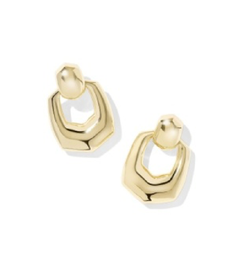 Kaitlin Gold Open Frame Earrings
