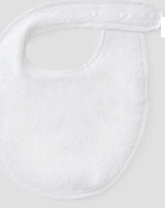 Weezie Solid White Bib