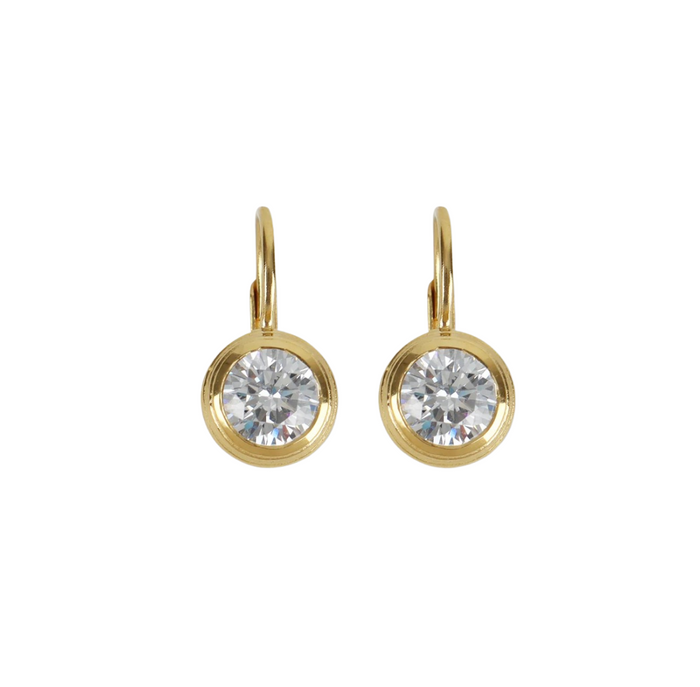 HART Bezel Drop Earrings