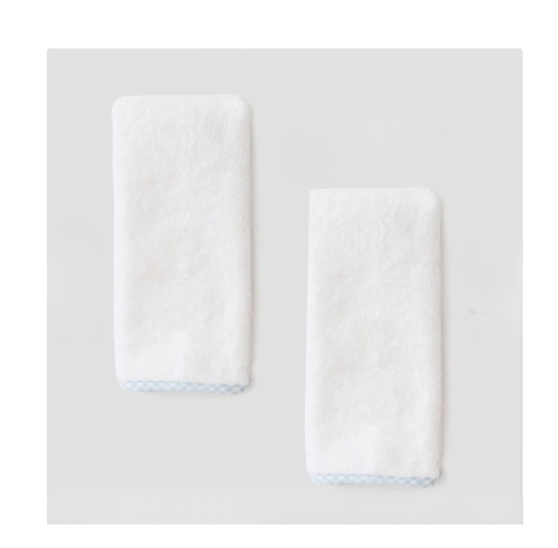 Weezie Burp Cloth - Light Blue Gingham