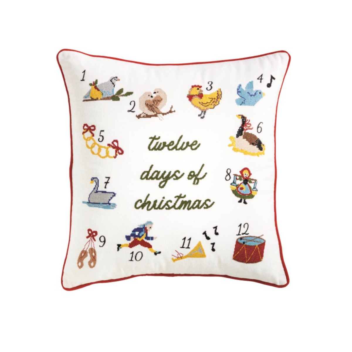 12 Days Of Christmas Pillow