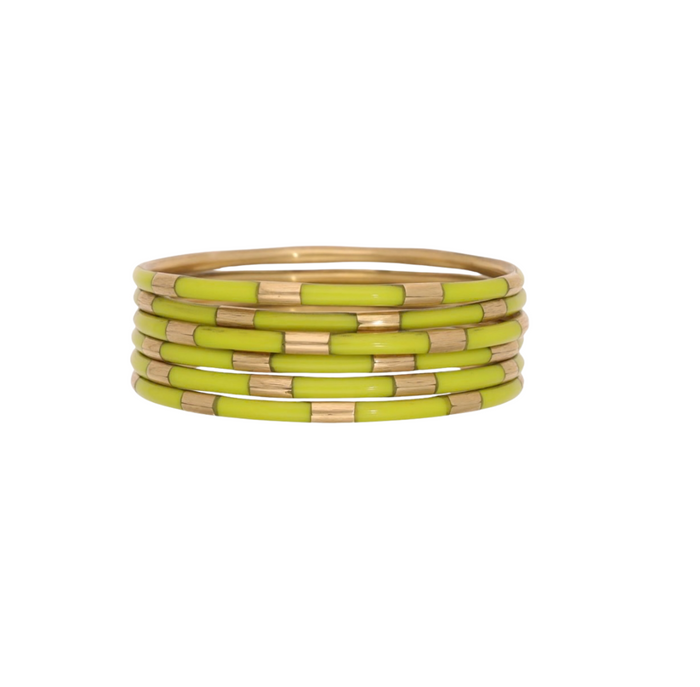 Wasabi Veda Bangles - Set of 6