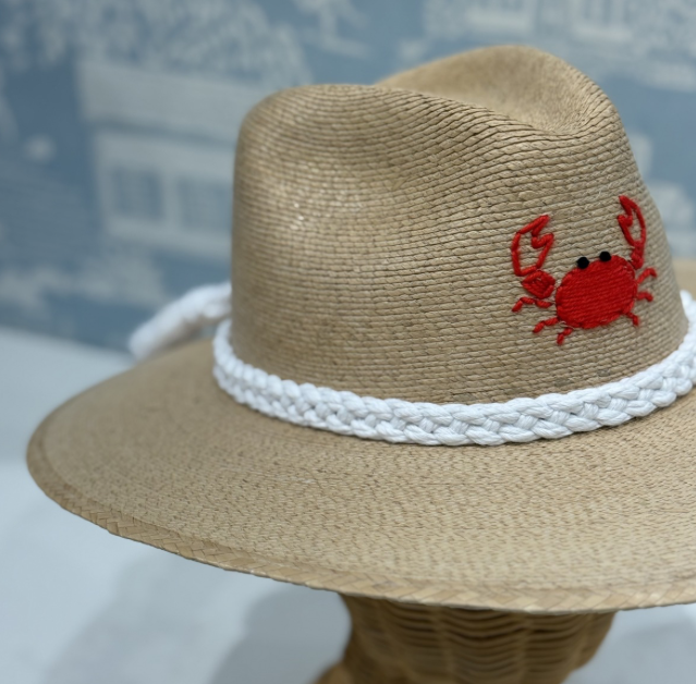 Natural Palm with Crab Hat