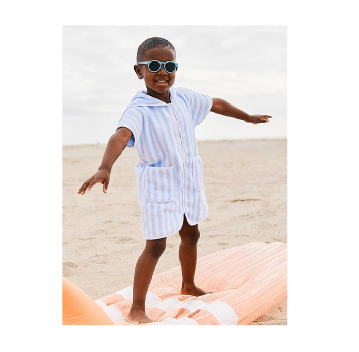 Weezie Light Blue Stripe Kids Cover Up