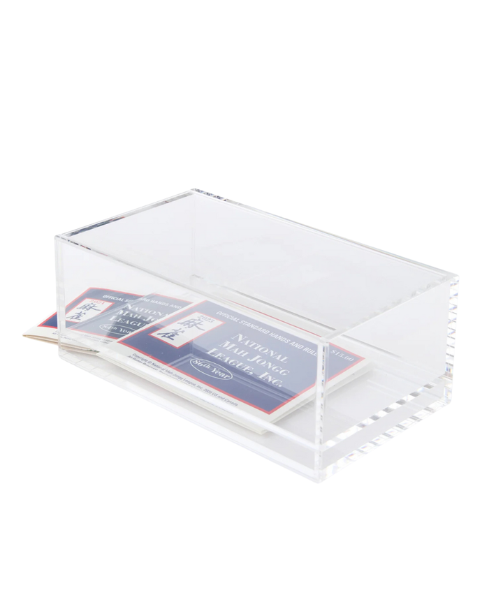 Mahjong Acrylic Box - Clear Lid