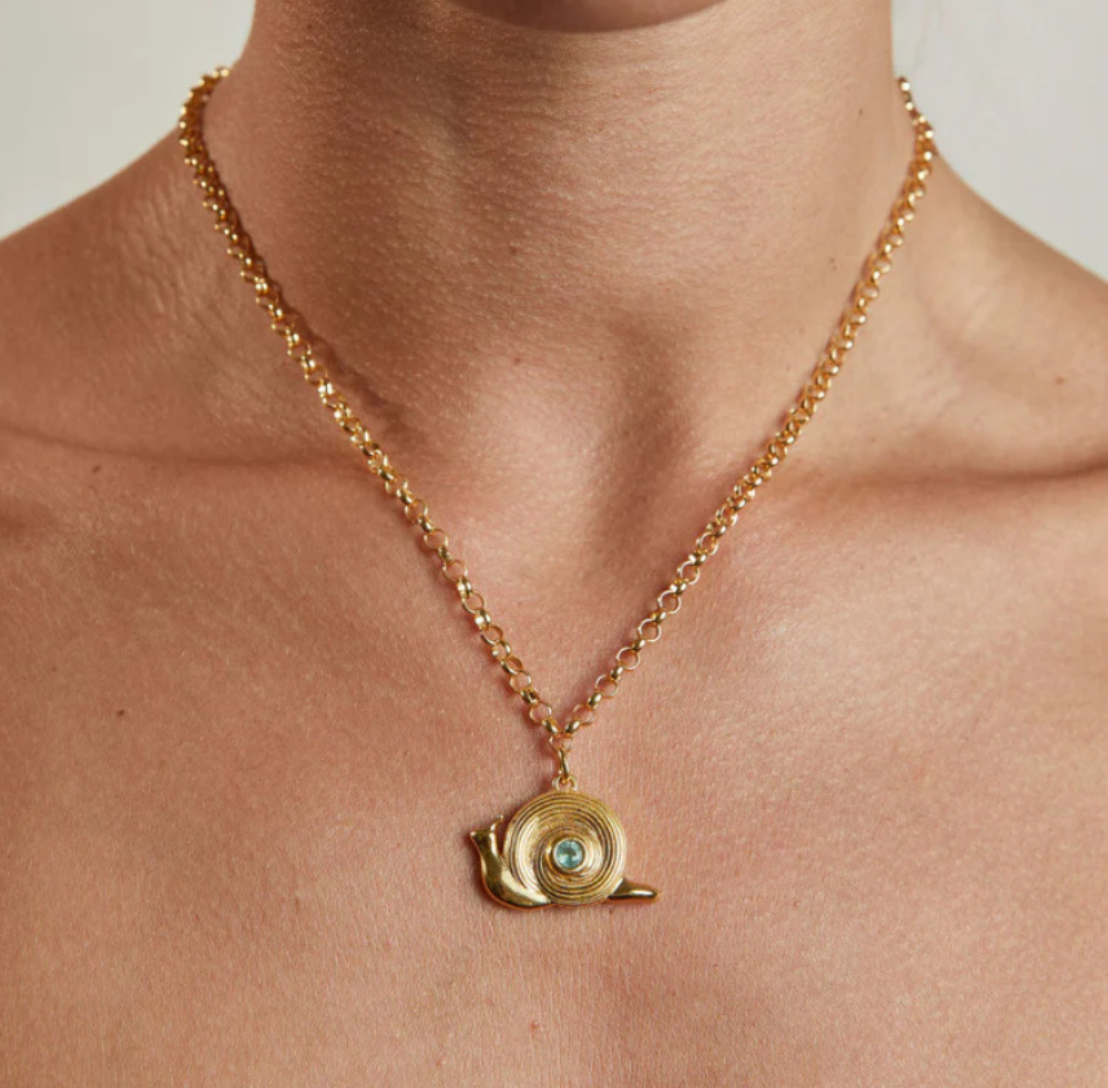 HART Necklace with Snail Charm