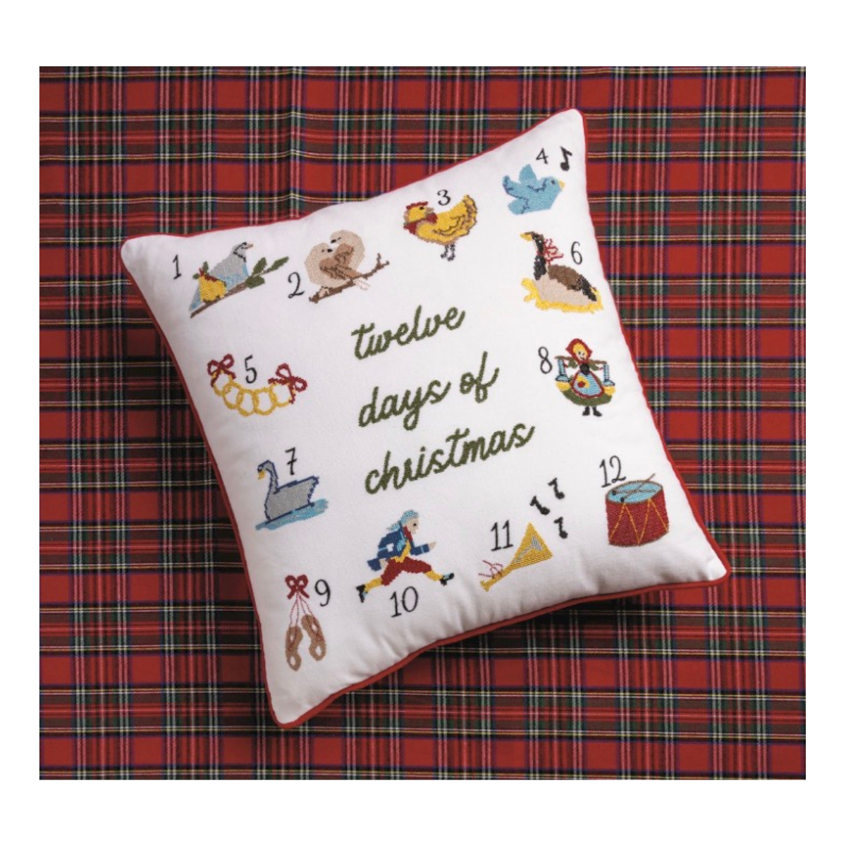 12 Days Of Christmas Pillow