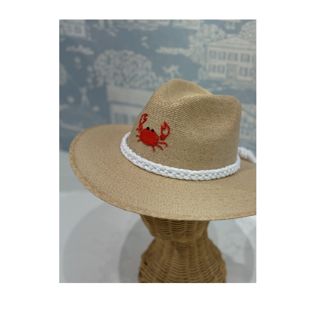 Natural Palm with Crab Hat