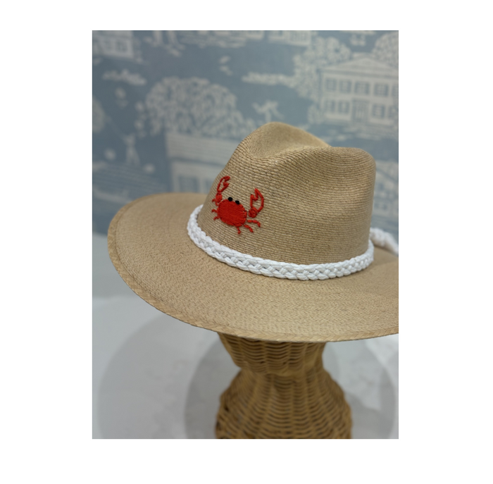 Natural Palm with Crab Hat