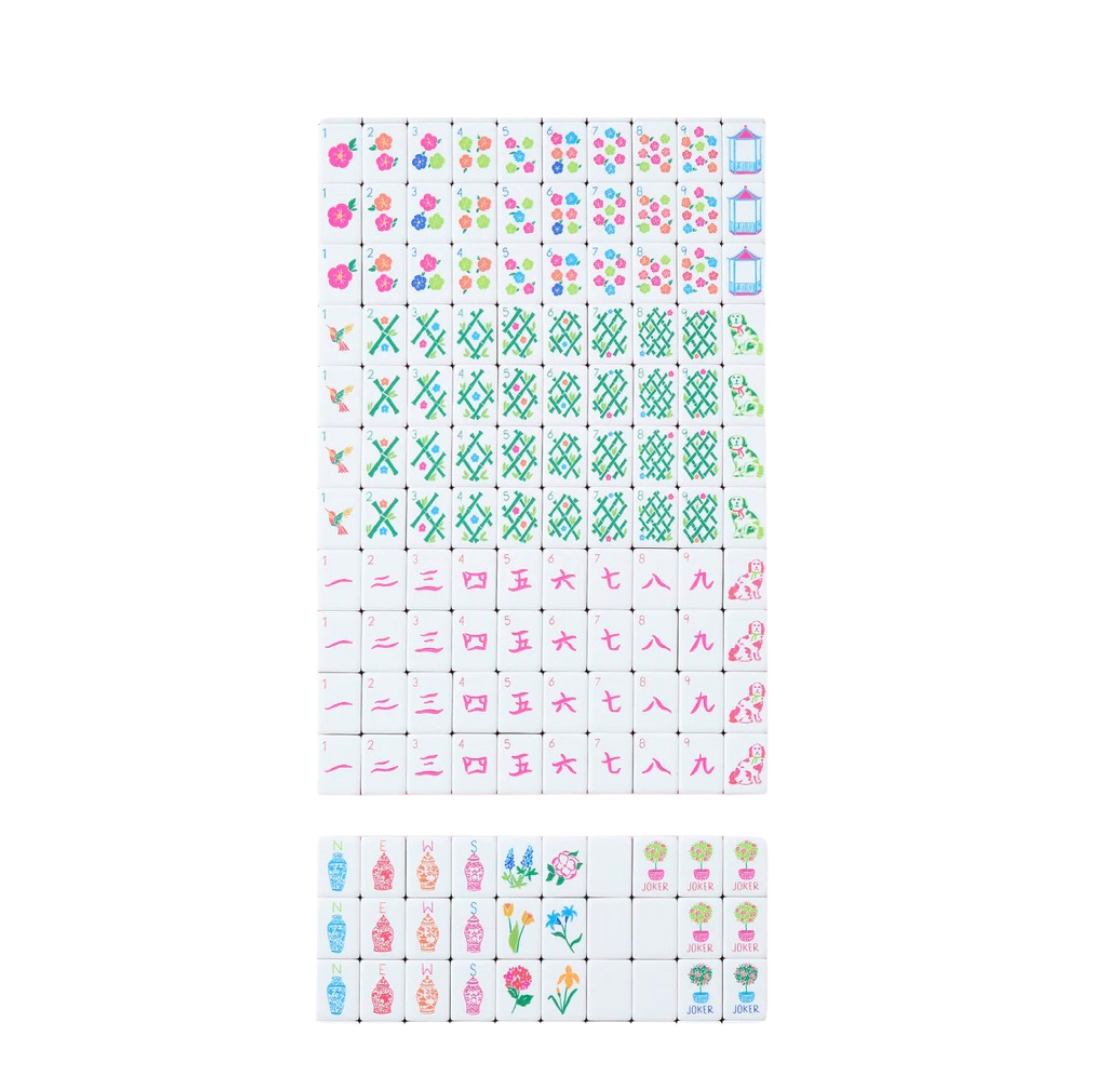 Sunset Mahjong Tiles