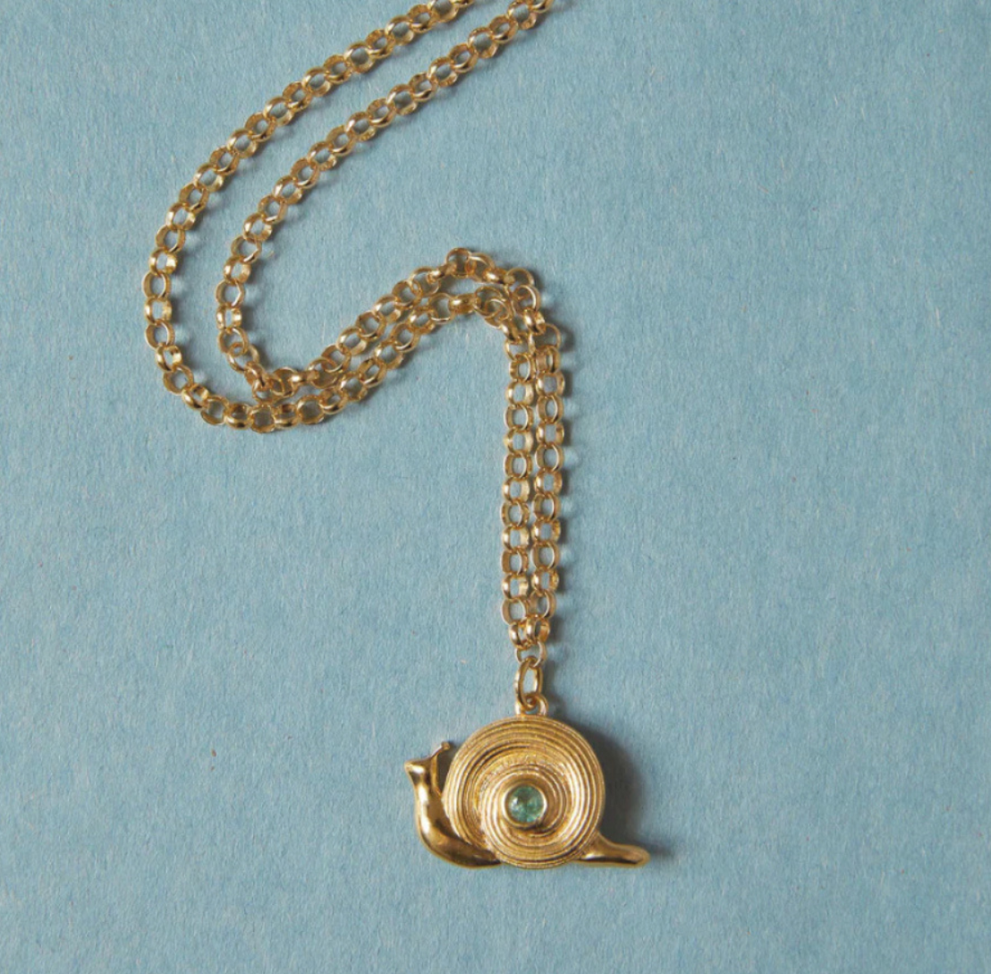 HART Necklace with Snail Charm
