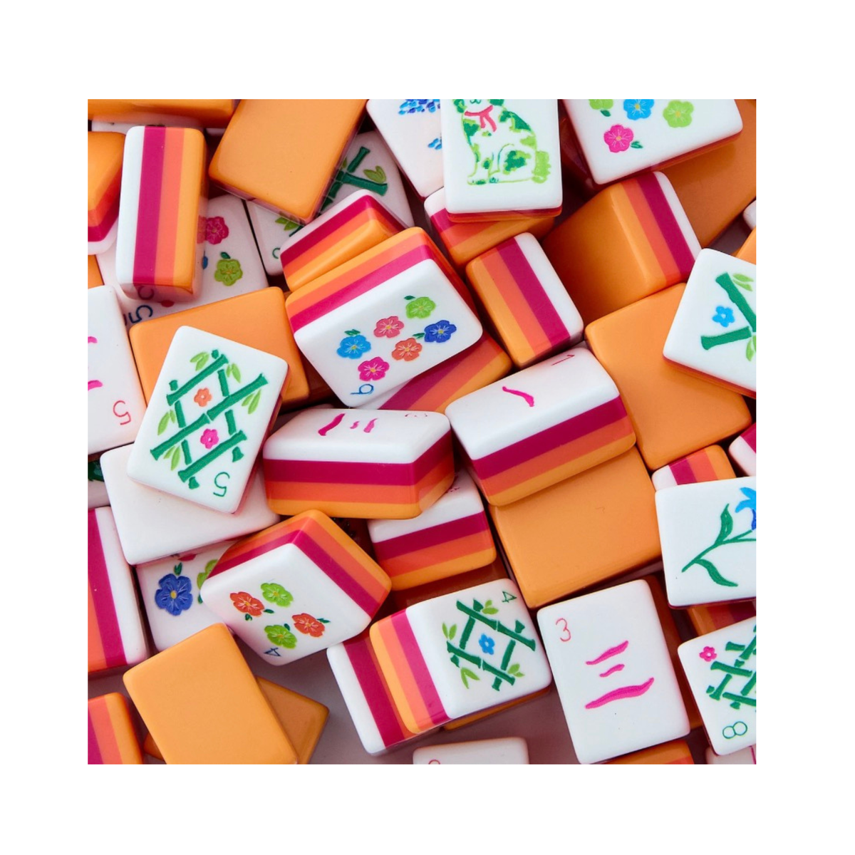 Sunset Mahjong Tiles