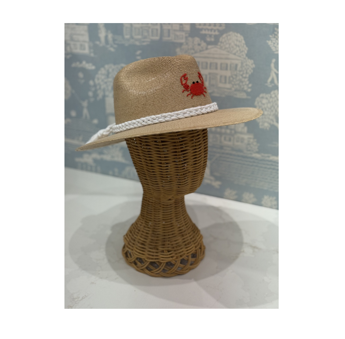 Natural Palm with Crab Hat