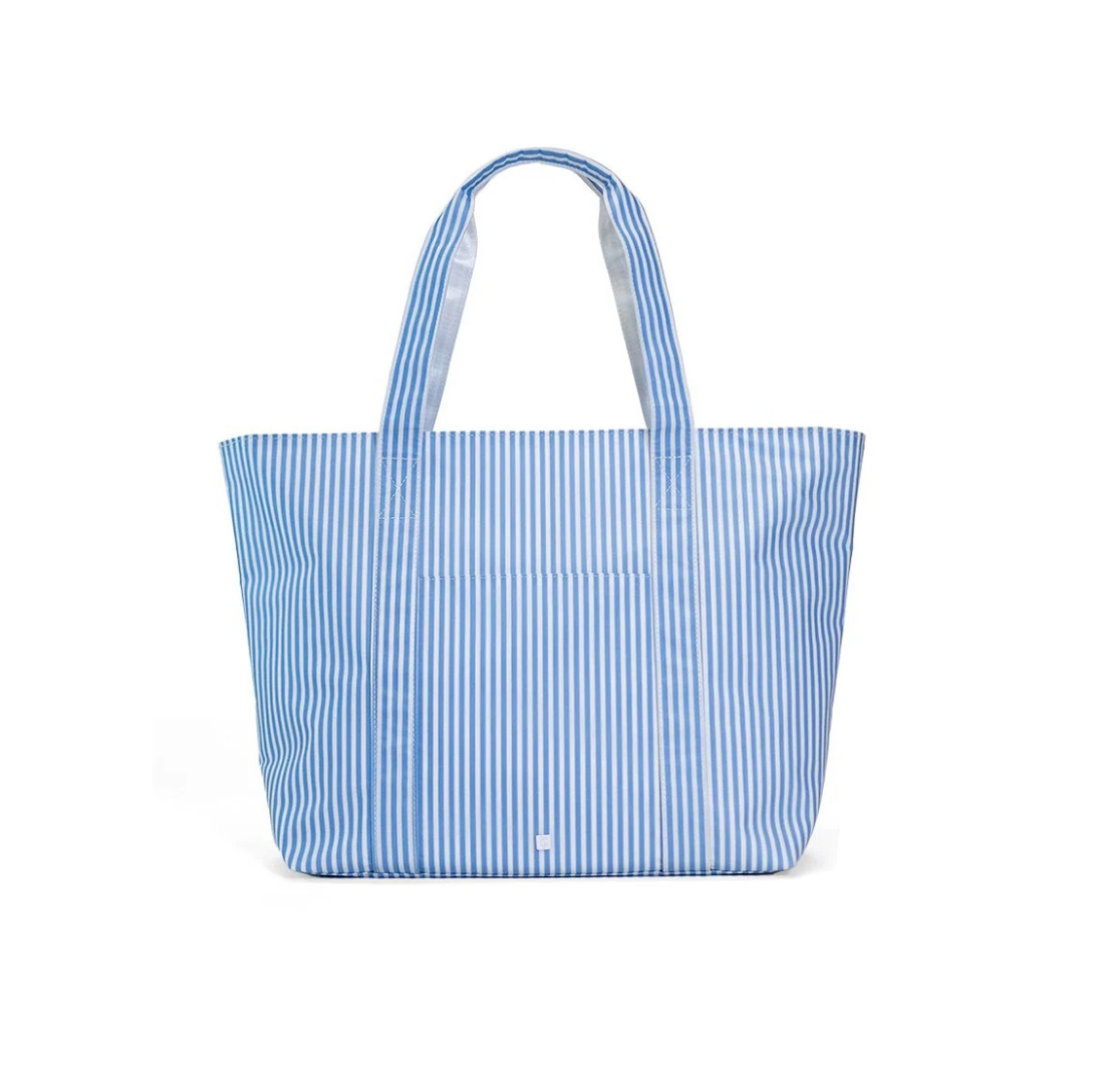 Jumbo Tote- X-large Tote - Pimlico Stripe Chambray