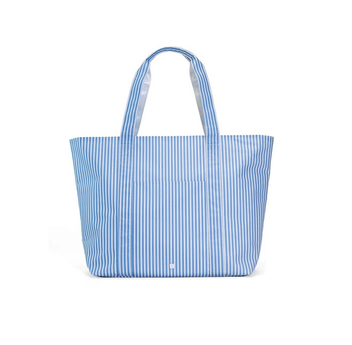 Jumbo Tote- X-large Tote - Pimlico Stripe Chambray