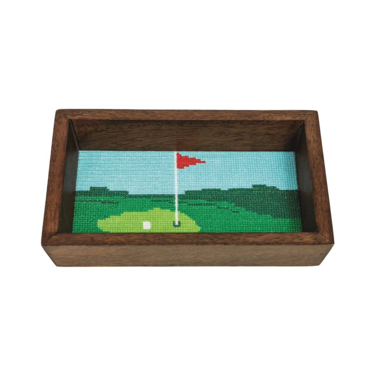 Golf Needlepoint Tray