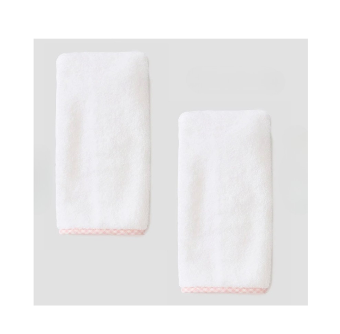 Weezie Burp Cloth - Light Pink Gingham