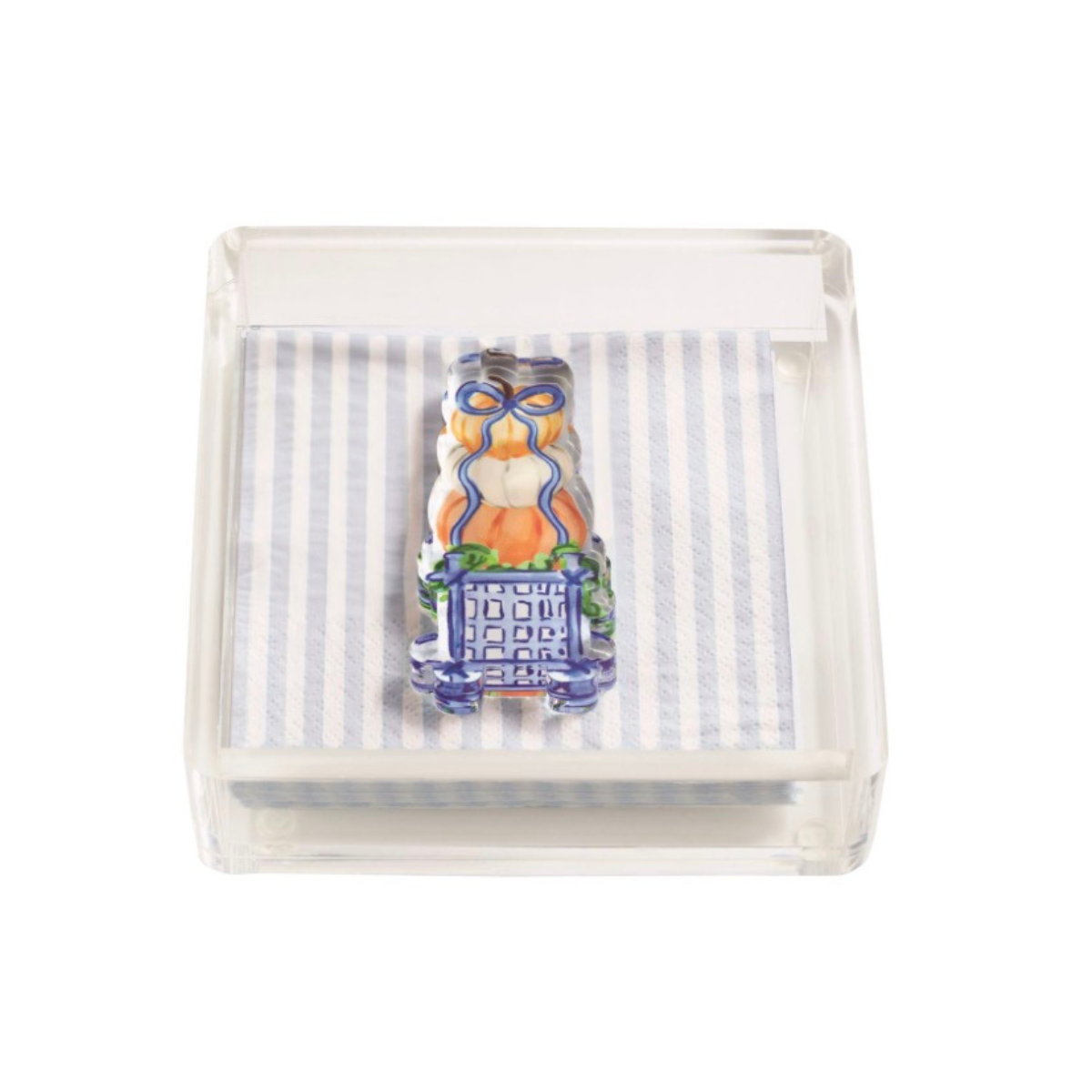 Stripe Topiary Napkin Caddy Set
