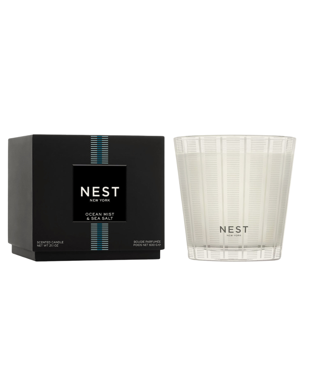 Ocean Mist and Sea Salt 3 Wick Candle