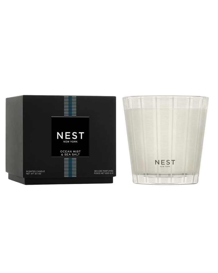 Ocean Mist and Sea Salt 3 Wick Candle