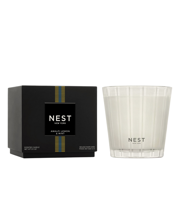 Amalfi Lemon & Mint 3 Wick Candle