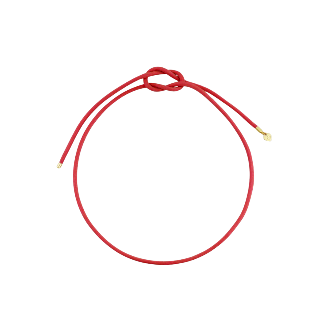 Coral Red Necklace Cord