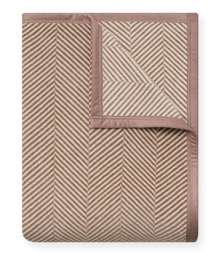 Harborview Herringbone Sepia Blanket: Original