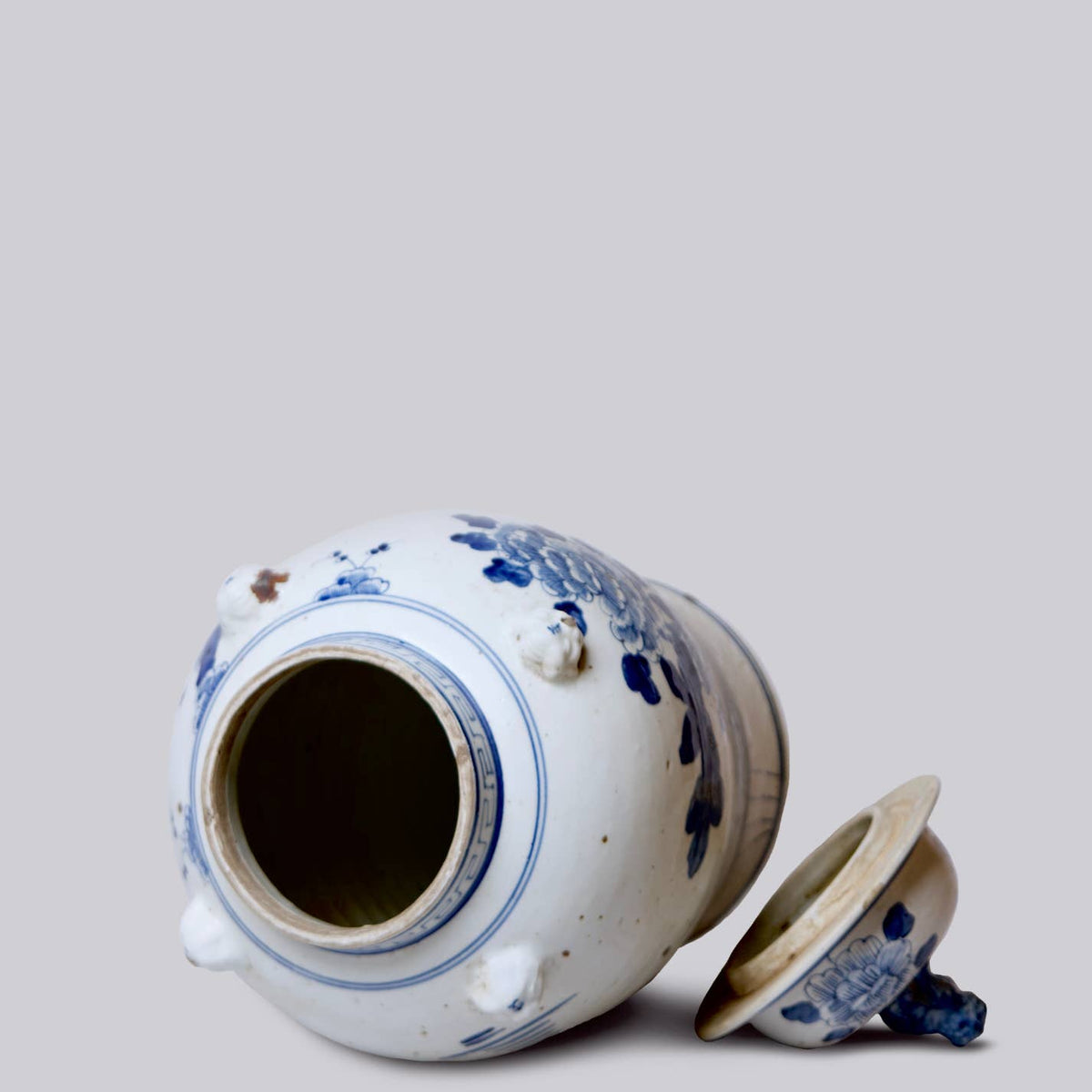 Blue and White Porcelain Four Seasons Temple Jar