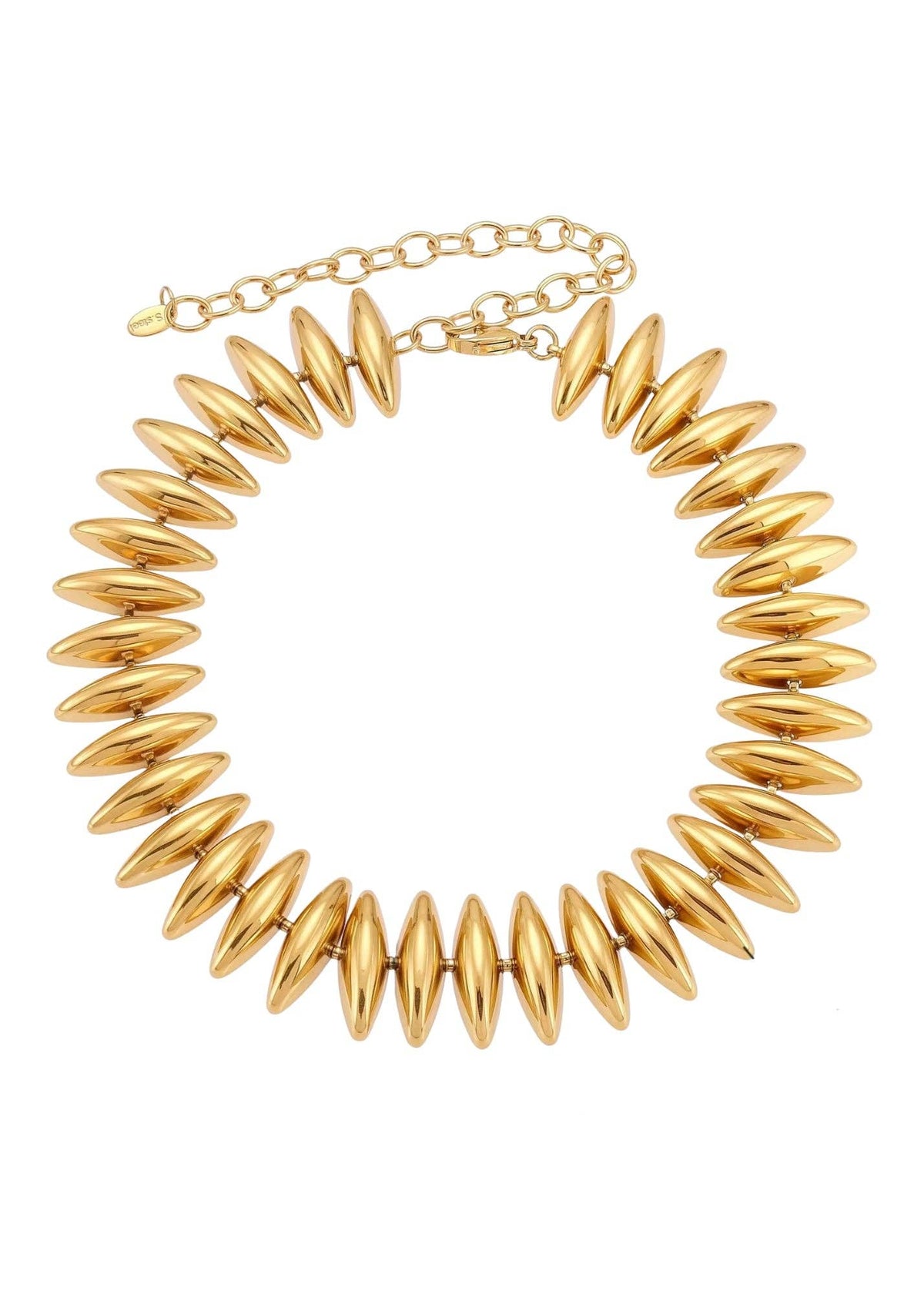 Ziggy Gold Spike Necklace