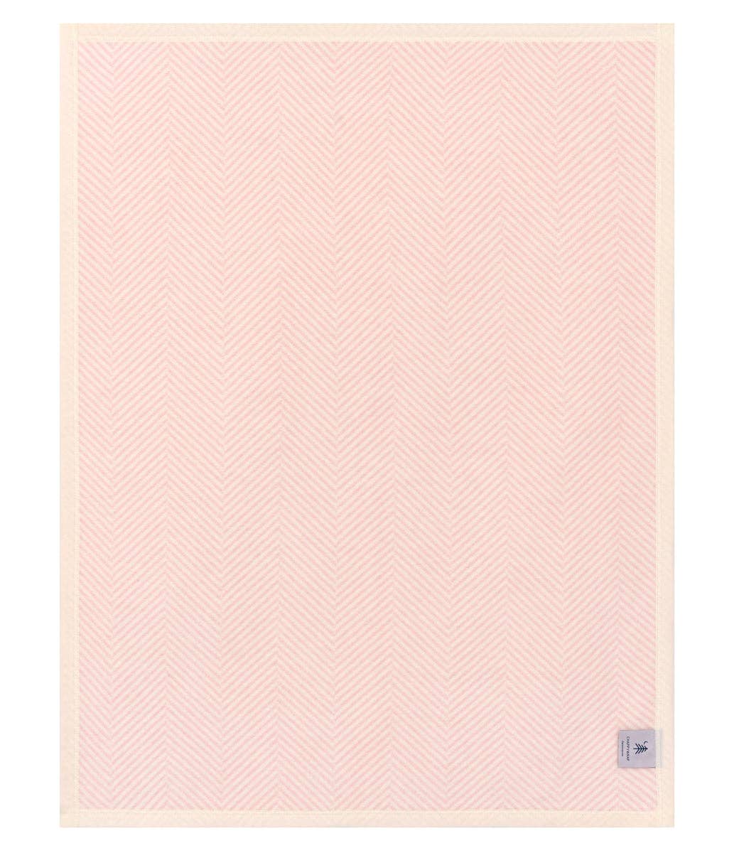 Mini Harborview Herringbone Ballet Pink Chappy Wrap