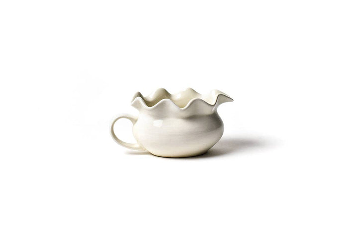 Signature White Ruffle Gravy Boat