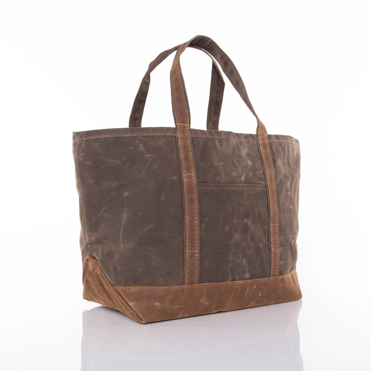 Waxed Large Classic Tote: Slate