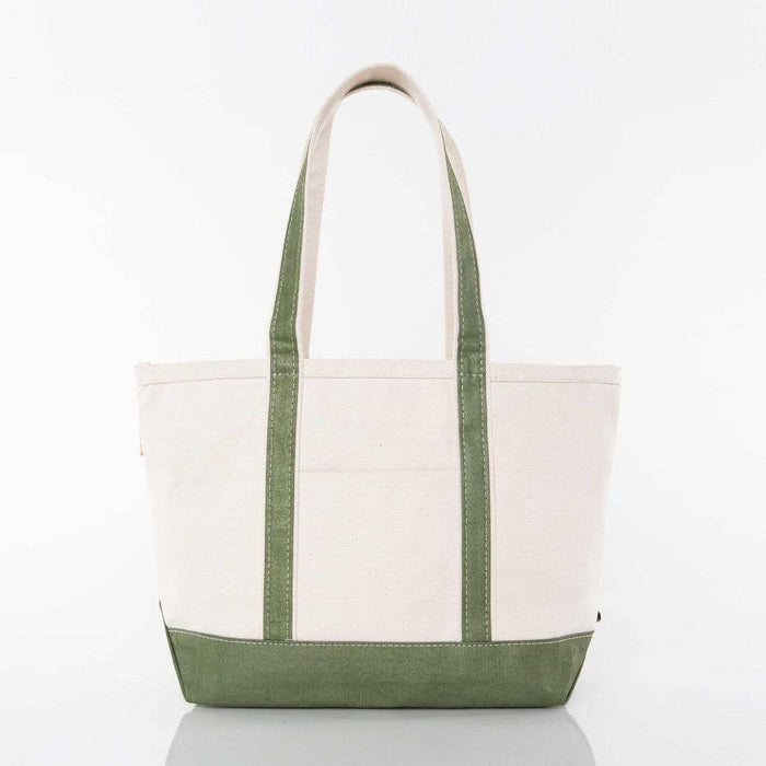 Medium Metallics Classic Tote: Metallic Green