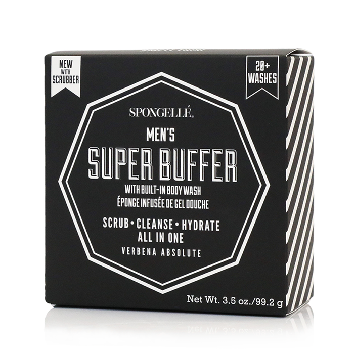 Men's Super Buffer w/ Black Scrubber (Verbena Absolute): 3.5 oz