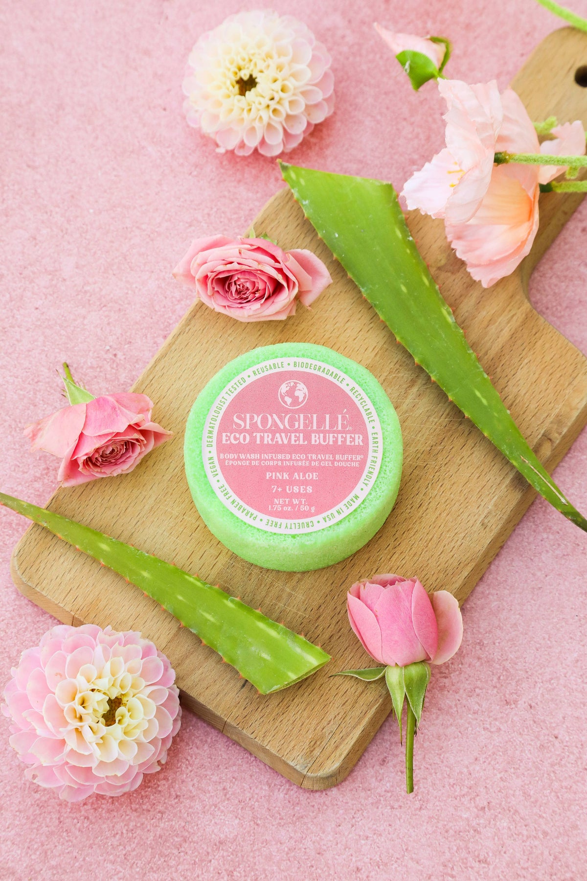 Pink Aloe Eco Travel Buffer