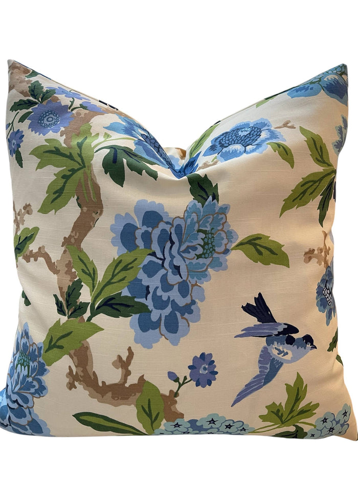 Bluebird Dreaming 20x20 Down Pillow