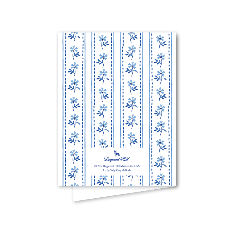 Cerulean Spring Blossom Birthday: Single Card