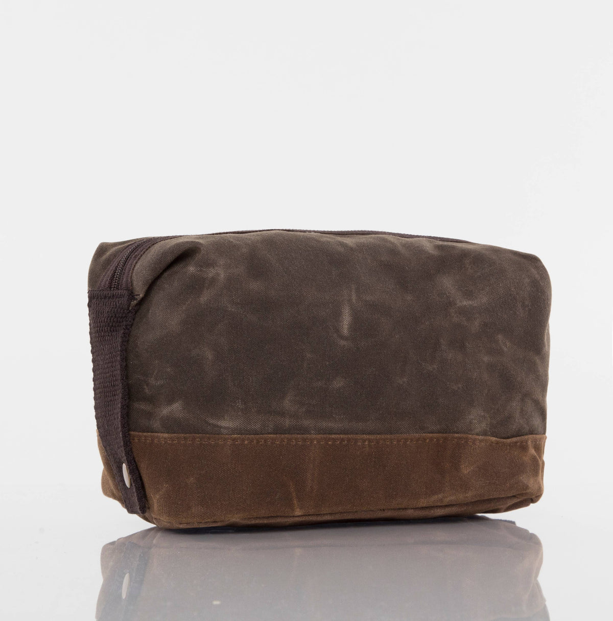 Waxed Dopp Kit: Olive