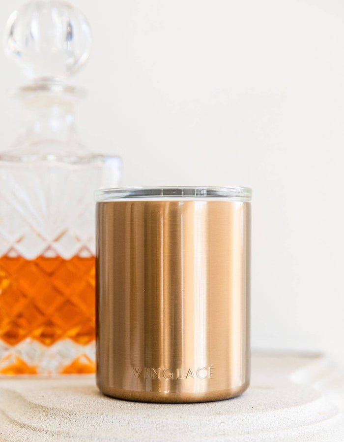 Copper Glass Lined Whiskey Low Ball