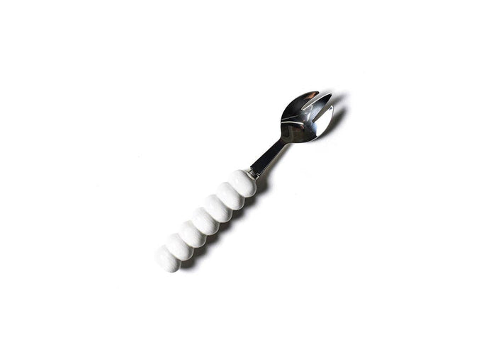 Signature White Knob Serving Fork