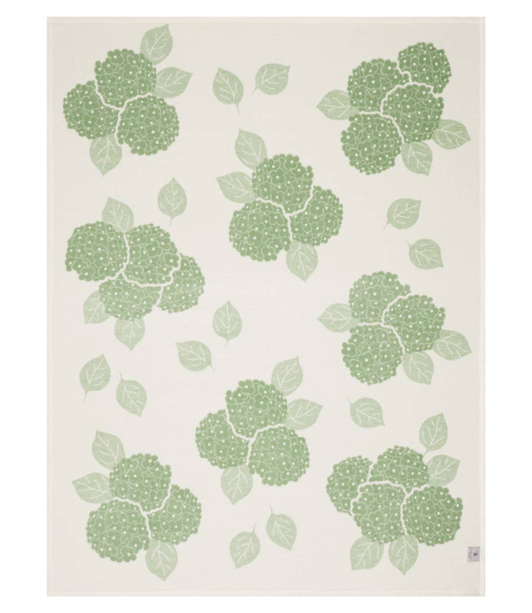 CHAPPY WRAP Hydrangeas Sage Blanket