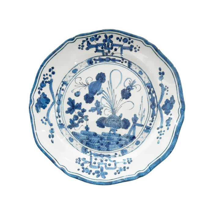 VIDA Faenza 9" Salad Plate Set of 4 (White and Blue)